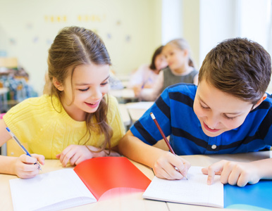 Children in a classroom