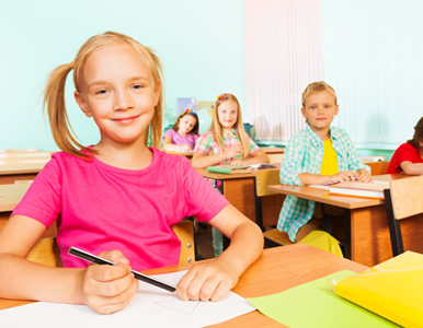 Children in a classroom